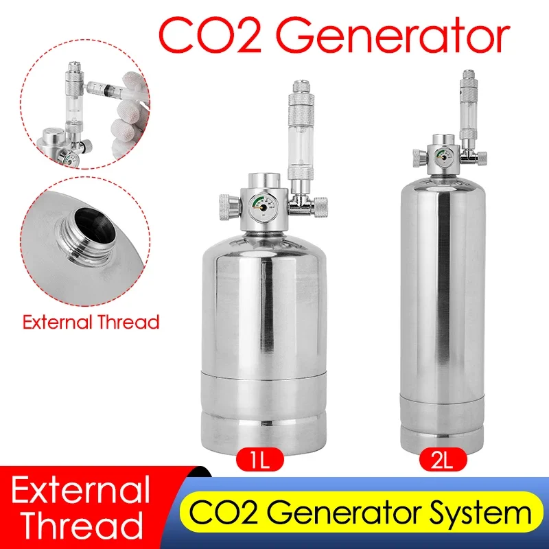 Planted Aquarium Co2 System - 1L/2L 수족관 CO2 발생기 시스템 키트