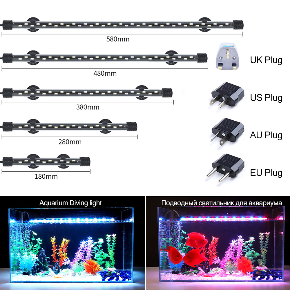Aquarium Plant Grow Light - 90-260V 수족관 빛 LED 방수 물고기