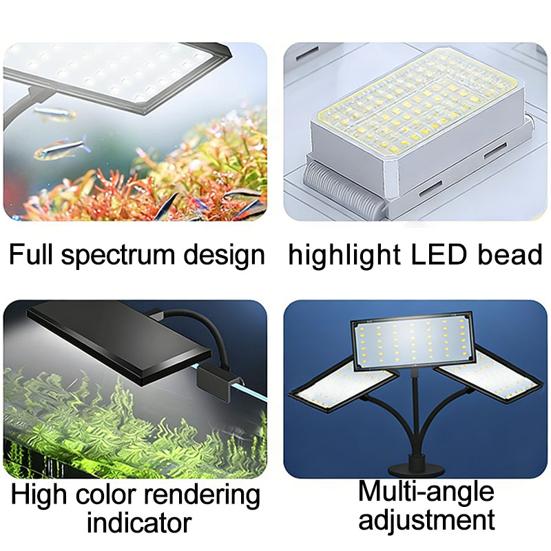 수족관 어항용 풀 스펙트럼 LED 조명, 사이클 타이밍 - Aquarium Plant Grow Light 리뷰 및 가격