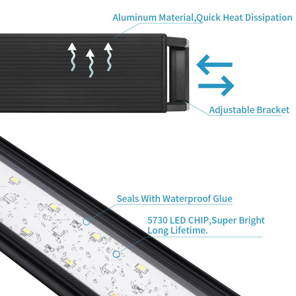 어항 브래킷 조명의 밝기 조절 가능, 어항 조명의 조명 - Aquarium Plant Grow Light 리뷰 및 가격