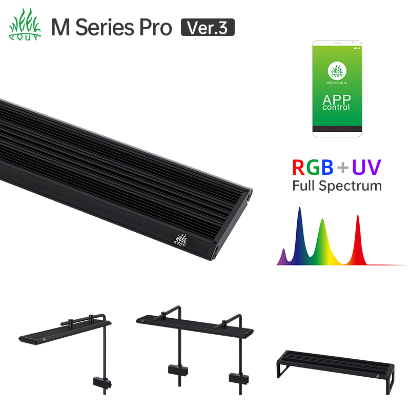 위크 아쿠아 M 시리즈 RGB UV LED 수족관 조명 - Planted Aquarium Parameters 리뷰 및 가격