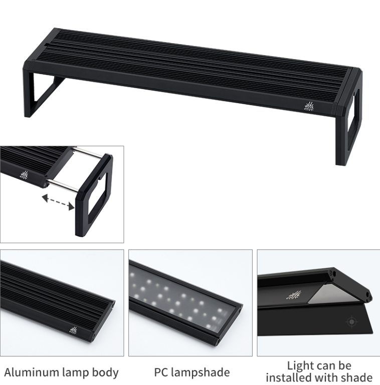 위크 아쿠아 M 시리즈 RGB UV LED 수족관 조명 - Planted Aquarium Parameters 리뷰 및 가격